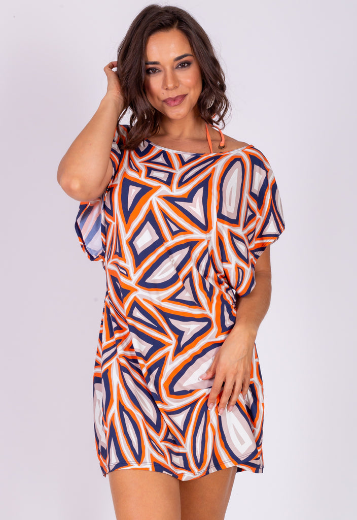 AB Beachwear Bio Cover Up Ipanema Geo Print
