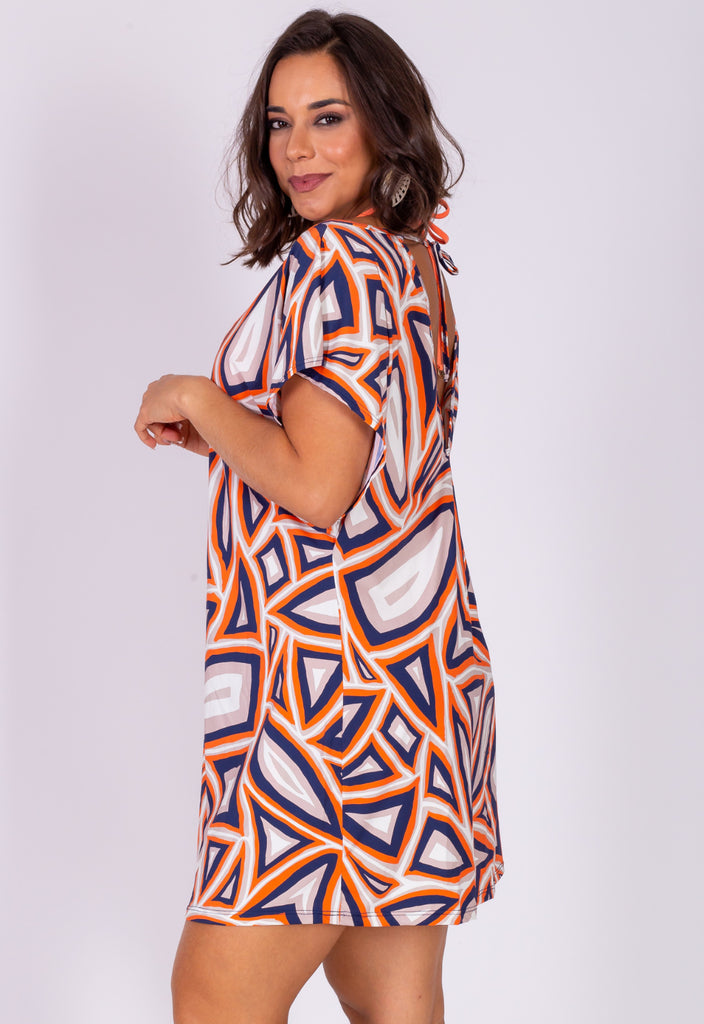 AB Beachwear Bio Cover Up Ipanema Geo Print