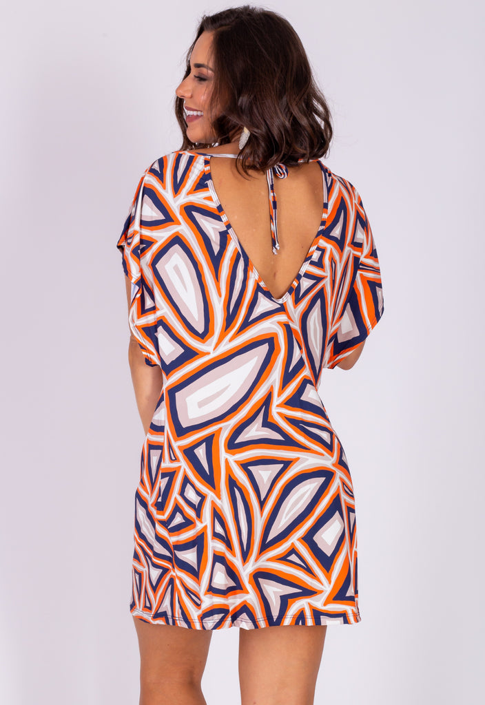 AB Beachwear Bio Cover Up Ipanema Geo Print