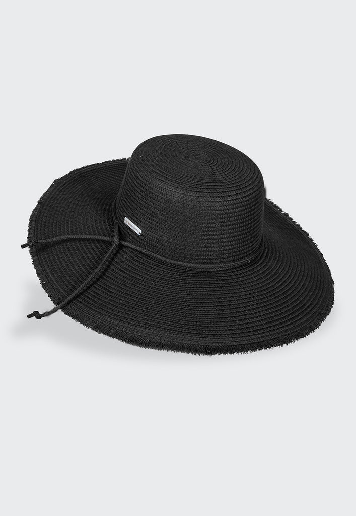 AB Beachwear Eco Hat UV50+ Capeline Shredded Black