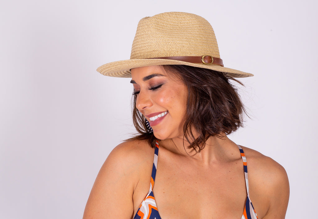 AB Beachwear Eco Hat UV50+ Panama Straw Color