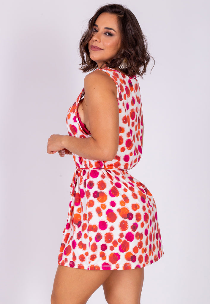 AB Beachwear Bio Cover Up Bahamas Red Print