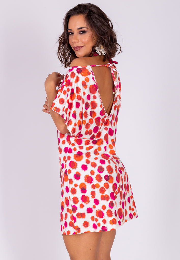 AB Beachwear Bio Cover Up Ipanema Red Print