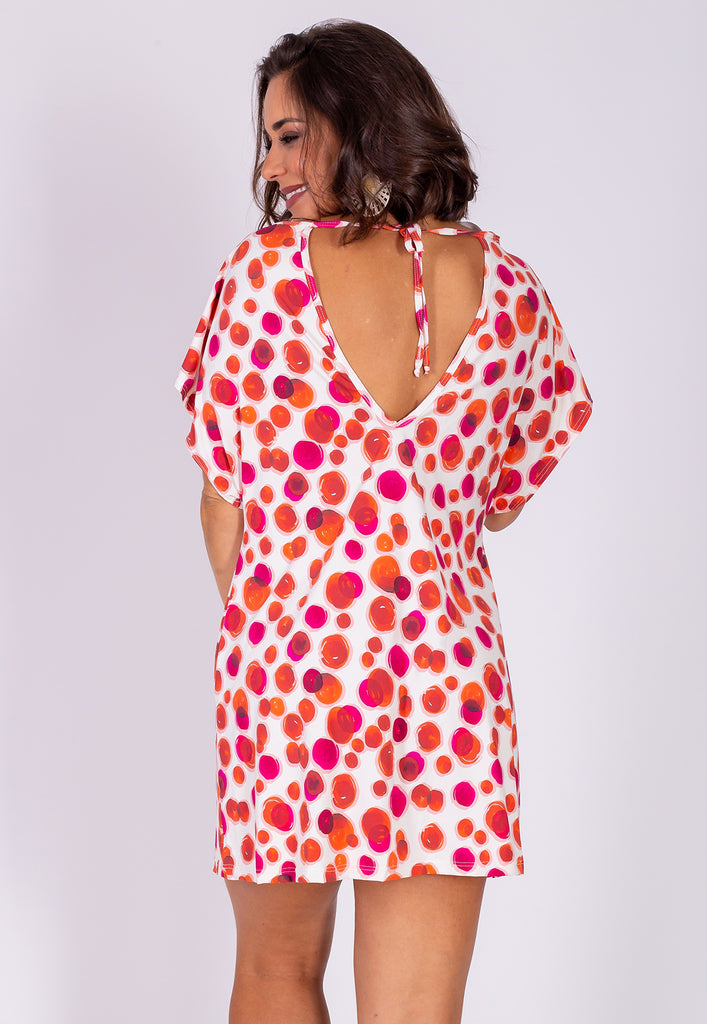 AB Beachwear Bio Cover Up Ipanema Red Print