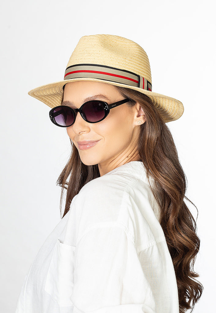 AB Beachwear Eco Hat UV50+ Havana Straw Color