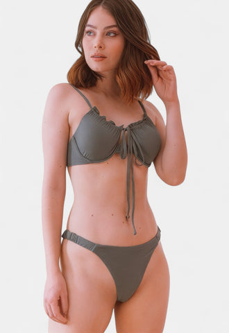 AB Beachwear Baly Bikini Half Cup Gray