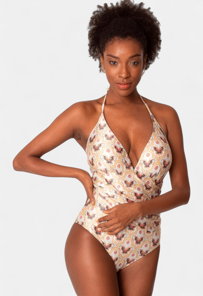 AB Beachwear Baly Swimsuit Butterfly Print
