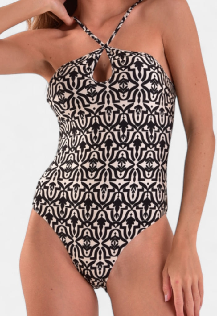 AB Beachwear Baly Ethnic Black