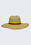 AB Beachwear Eco Hat UV50+ Yellow & Red Embroidery