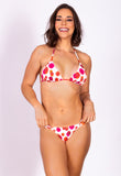 AB Beachwear Bio Bikini Ipanema Triangle Red Print