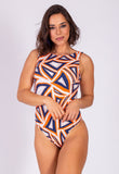 AB Beachwear Bio Swimsuit Riviera Geo Print
