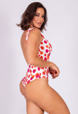AB Beachwear Bio Swimsuit Riviera Red Print