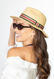 AB Beachwear Eco Hat UV50+ Havana Straw Color