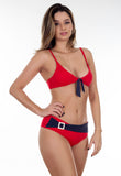 Red Eco Hot Pant Bralette Bikini