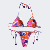 Floral Triangle Top Bikini