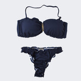 AB Beachwear Bikini Bandeau Blue Jacquard